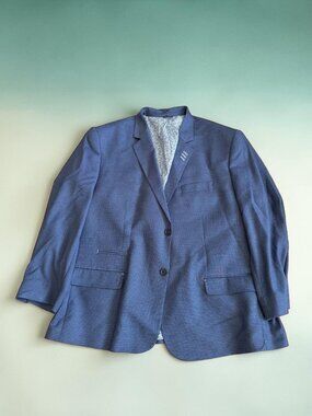 SYNERGY Men’s Performance Blue Blazer Jacket Size 3XL